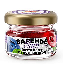 Варенье Лесные ягоды, банка 30 гр